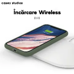 Husa iPhone 11 Casey Studios Premium Soft Silicone Webster Green