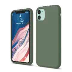 Husa iPhone 11 Casey Studios Premium Soft Silicone Webster Green 