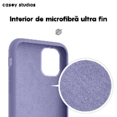 Husa iPhone 11 Casey Studios Premium Soft Silicone Light Lilac