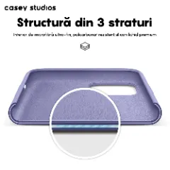 Husa iPhone 11 Casey Studios Premium Soft Silicone Light Lilac