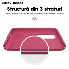 Husa iPhone 11 Casey Studios Premium Soft Silicone Burgundy