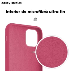 Husa iPhone 11 Casey Studios Premium Soft Silicone Burgundy