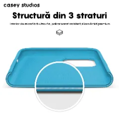 Husa iPhone 11 Casey Studios Premium Soft Silicone Cadet Blue