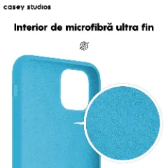 Husa iPhone 11 Casey Studios Premium Soft Silicone Cadet Blue