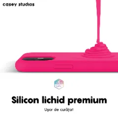 Husa iPhone 11 Casey Studios Premium Soft Silicone Fuchsia