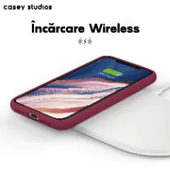 Husa iPhone 11 Casey Studios Premium Soft Silicone Burgundy