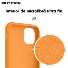 Husa iPhone 11 Casey Studios Premium Soft Silicone Nectarine