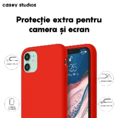 Husa iPhone 11 Casey Studios Premium Soft Silicone Red