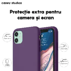 Husa iPhone 11 Casey Studios Premium Soft Silicone Light Purple