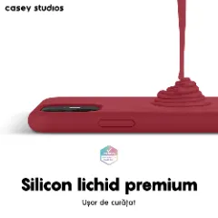 Husa iPhone 11 Casey Studios Premium Soft Silicone Burgundy