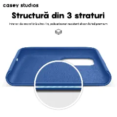 Husa iPhone 11 Casey Studios Premium Soft Silicone Cadet Blue