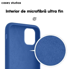 Husa iPhone 11 Casey Studios Premium Soft Silicone Cadet Blue