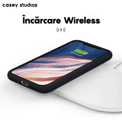 Husa iPhone 11 Pro Casey Studios Premium Soft Silicone - Midnight Blue Midnight Blue