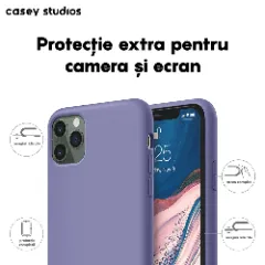 Husa iPhone 11 Pro Casey Studios Premium Soft Silicone - Light Lilac Light Lilac