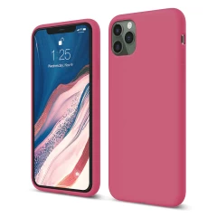 Husa iPhone 11 Pro Casey Studios Premium Soft Silicone - Light Lilac Burgundy 