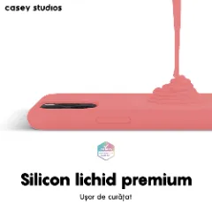 Husa iPhone 11 Pro Casey Studios Premium Soft Silicone - Roz Roz