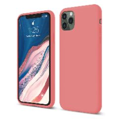 Husa iPhone 11 Pro Casey Studios Premium Soft Silicone - Roz