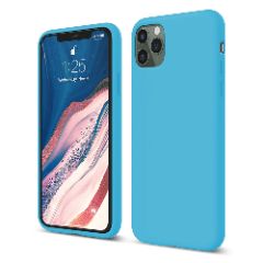 Husa iPhone 11 Pro Casey Studios Premium Soft Silicone - Cadet Blue