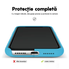 Husa iPhone 11 Pro Casey Studios Premium Soft Silicone - Cadet Blue Cadet Blue