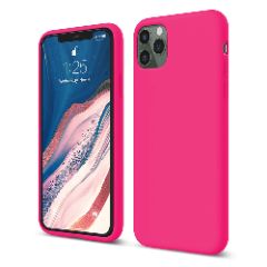 Husa iPhone 11 Pro Casey Studios Premium Soft Silicone - Fuchsia