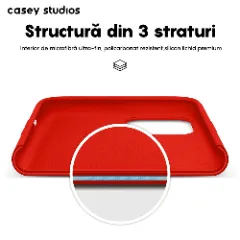 Husa iPhone 11 Pro Casey Studios Premium Soft Silicone - Red Red
