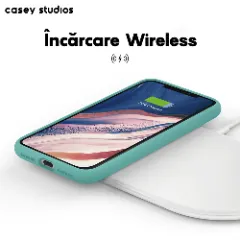 Husa iPhone 11 Pro Casey Studios Premium Soft Silicone - Turqoise Turqoise