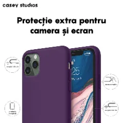 Husa iPhone 11 Pro Casey Studios Premium Soft Silicone - Light Purple Light Purple