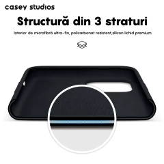 Husa iPhone 11 Pro Casey Studios Premium Soft Silicone - Midnight Blue Midnight Blue