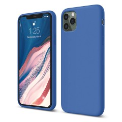 Husa iPhone 11 Pro Casey Studios Premium Soft Silicone - Cadet Blue