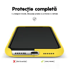 Husa iPhone 11 Pro Casey Studios Premium Soft Silicone - Yellow Yellow