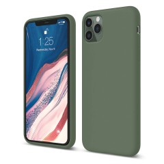 Husa iPhone 11 Pro Casey Studios Premium Soft Silicone - Webster Green