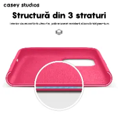 Husa iPhone 11 Pro Max Casey Studios Premium Soft Silicone - Fuchsia Fuchsia