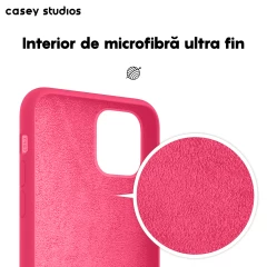 Husa iPhone 11 Pro Max Casey Studios Premium Soft Silicone - Fuchsia Fuchsia