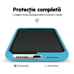 Husa iPhone 11 Pro Max Casey Studios Premium Soft Silicone - Cadet Blue Cadet Blue