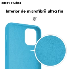 Husa iPhone 11 Pro Max Casey Studios Premium Soft Silicone - Cadet Blue Cadet Blue