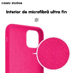 Husa iPhone 11 Pro Max Casey Studios Premium Soft Silicone - Fuchsia Fuchsia