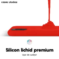 Husa iPhone 11 Pro Max Casey Studios Premium Soft Silicone - Red Red