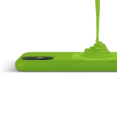 Husa iPhone 11 Pro Max Casey Studios Premium Soft Silicone - Acid Green Acid Green