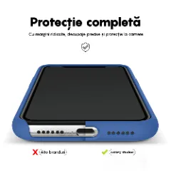 Husa iPhone 11 Pro Max Casey Studios Premium Soft Silicone - Cadet Blue Cadet Blue