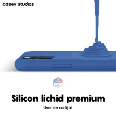 Husa iPhone 11 Pro Max Casey Studios Premium Soft Silicone - Cadet Blue Cadet Blue