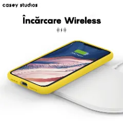 Husa iPhone 11 Pro Max Casey Studios Premium Soft Silicone - Yellow Yellow