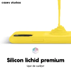 Husa iPhone 11 Pro Max Casey Studios Premium Soft Silicone - Yellow Yellow
