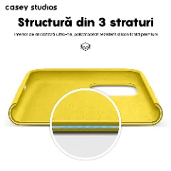 Husa iPhone 11 Pro Max Casey Studios Premium Soft Silicone - Yellow Yellow