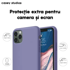 Husa iPhone 11 Pro Max Casey Studios Premium Soft Silicone - Light Lilac Light Lilac