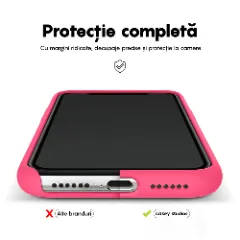 Husa iPhone 11 Pro Max Casey Studios Premium Soft Silicone - Fuchsia Fuchsia