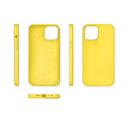 Husa iPhone 12/12 Pro Casey Studios Premium Soft Silicone - Yellow Yellow