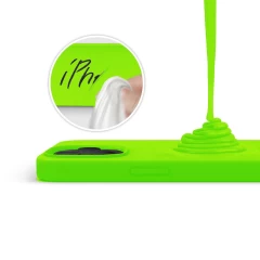 Husa iPhone 12/12 Pro Casey Studios Premium Soft Silicone - Neon Green Neon Green