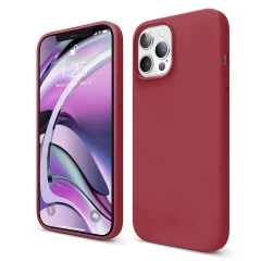 Husa iPhone 12 Pro Max Casey Studios Premium Soft Silicone - Pink Sand Burgundy 