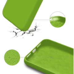 Husa iPhone 12 Pro Max Casey Studios Premium Soft Silicone - Acid Green Acid Green
