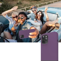 Husa iPhone 12 Pro Max Casey Studios Premium Soft Silicone - Light Purple Light Purple